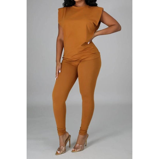 Angel Shoulder-Pad Set- Cognac