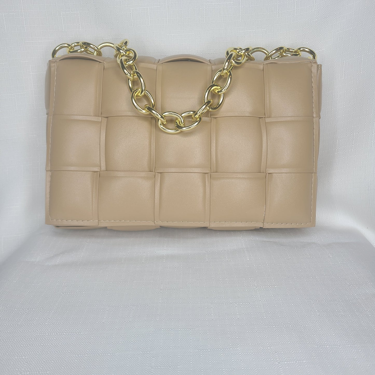Lux Woven Chain Bag