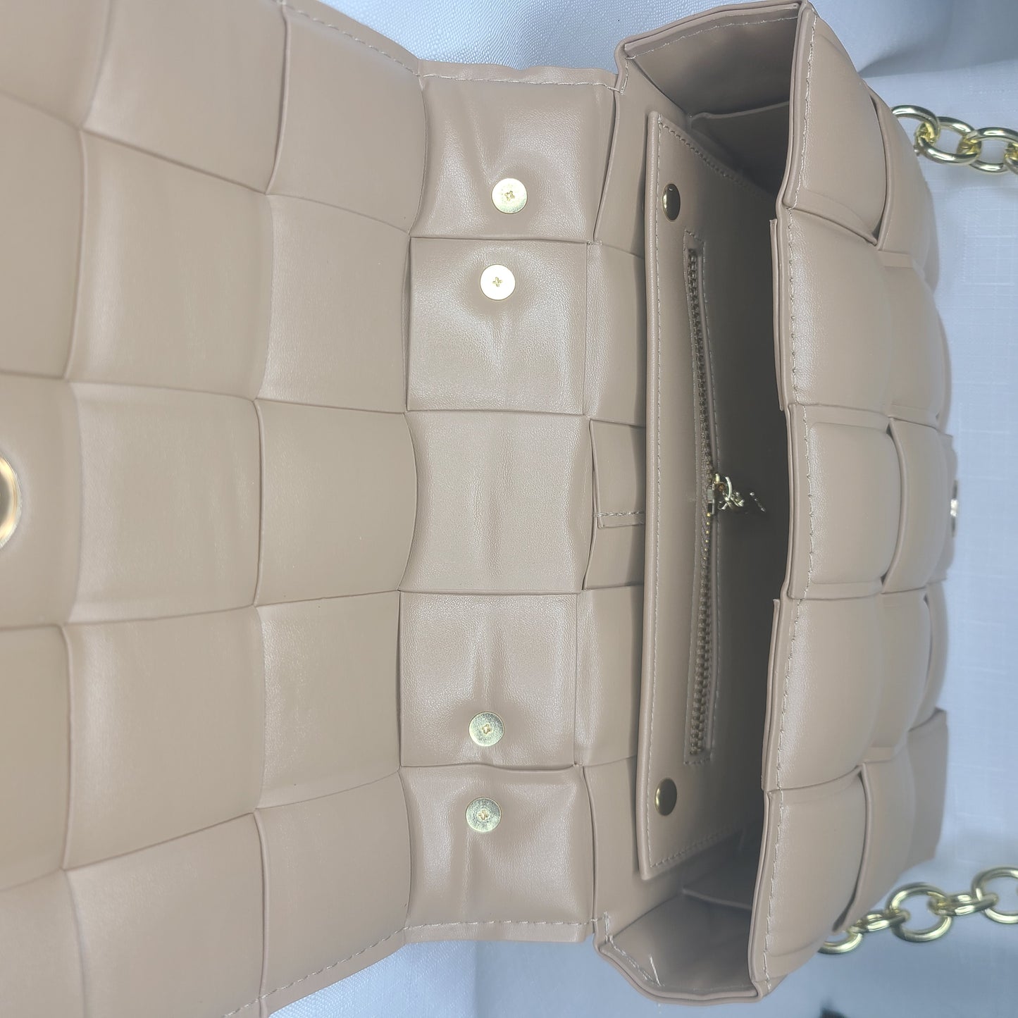 Lux Woven Chain Bag