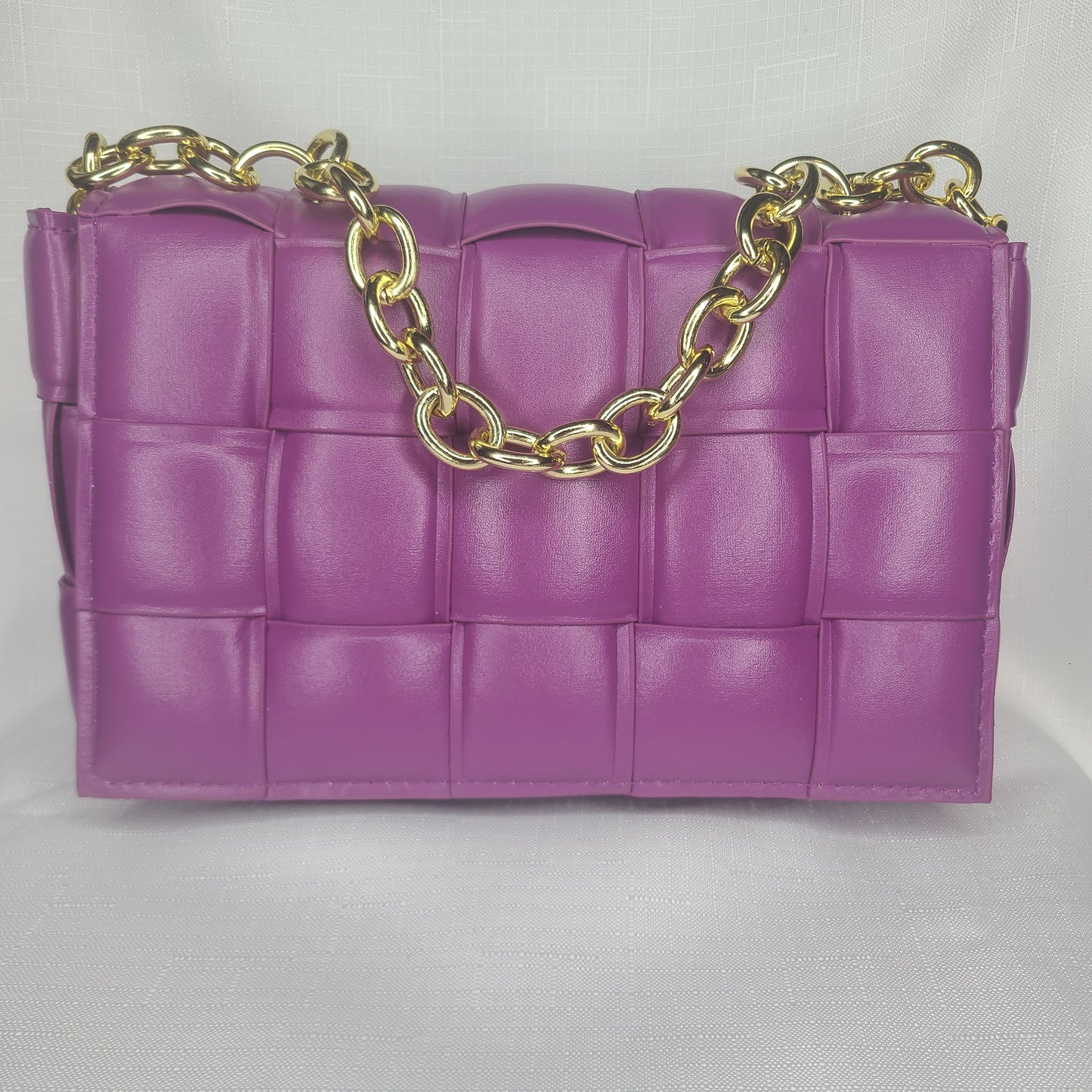 Lux Woven Chain Bag
