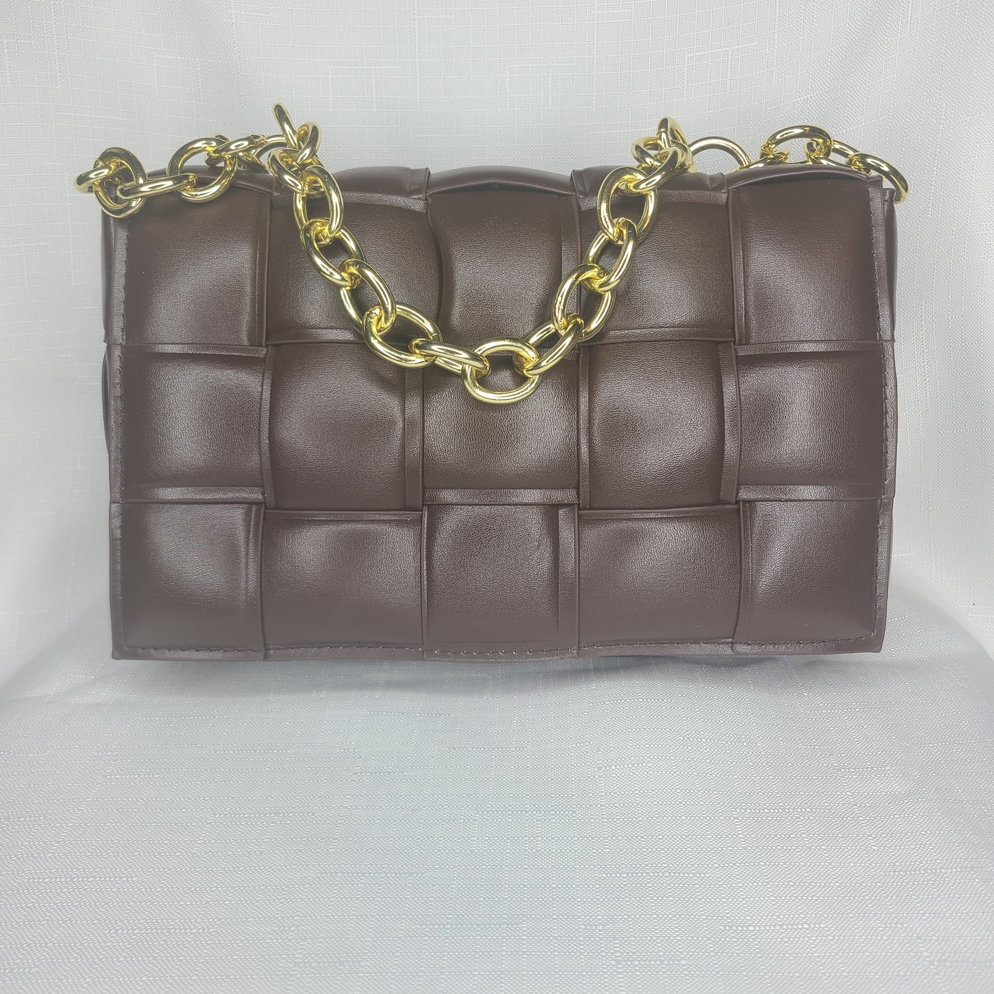Lux Woven Chain Bag