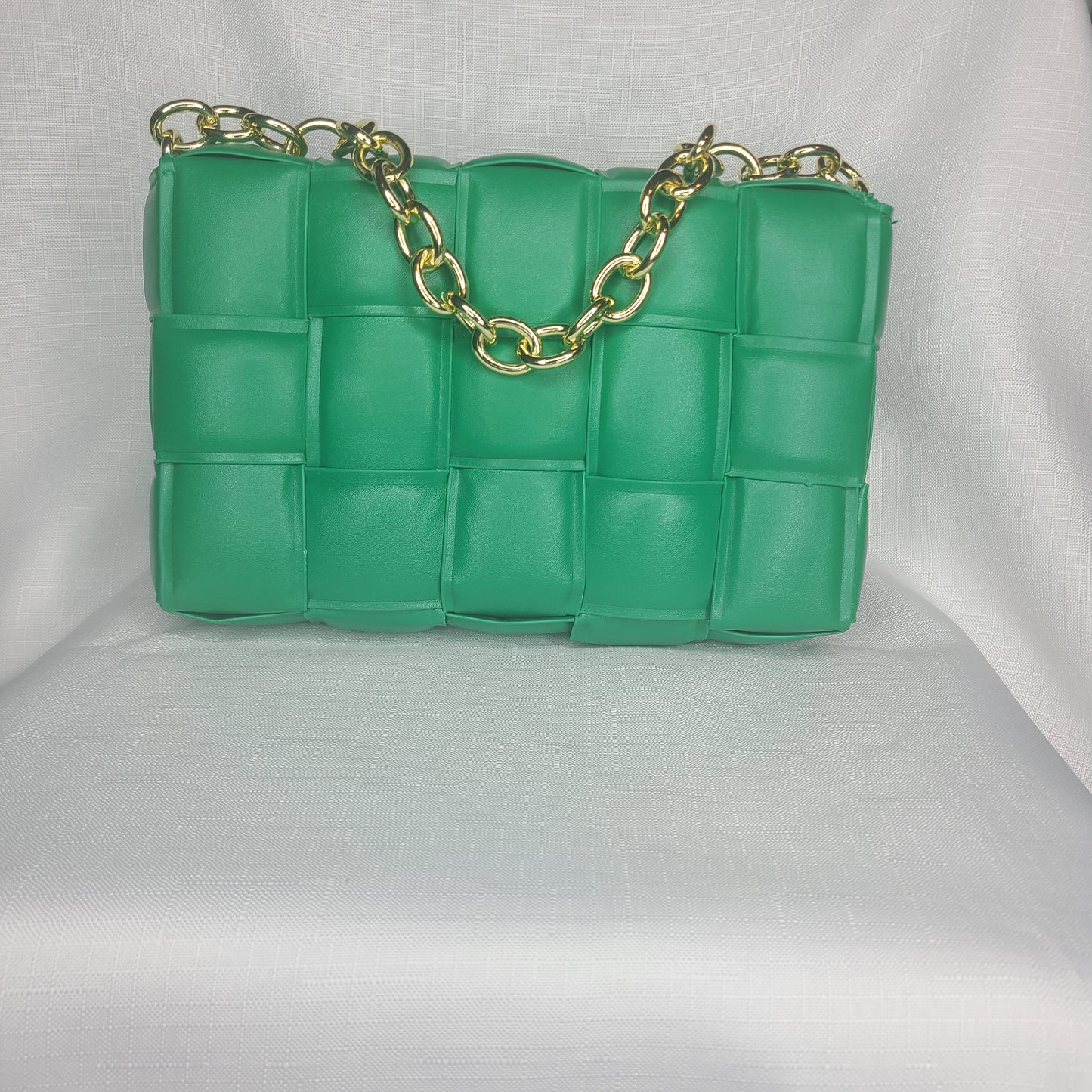 Lux Woven Chain Bag