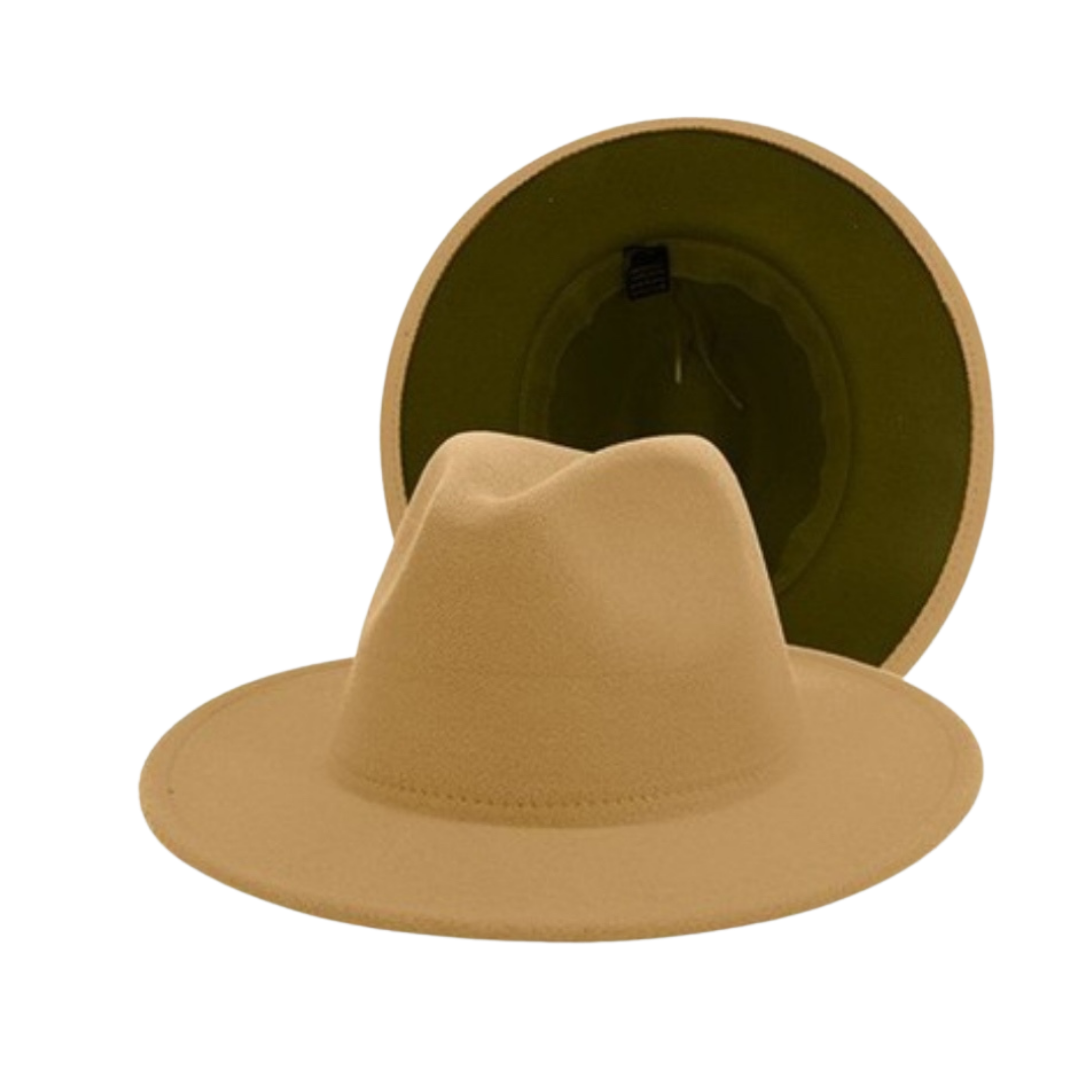 2-Tone Brim Felt Hats