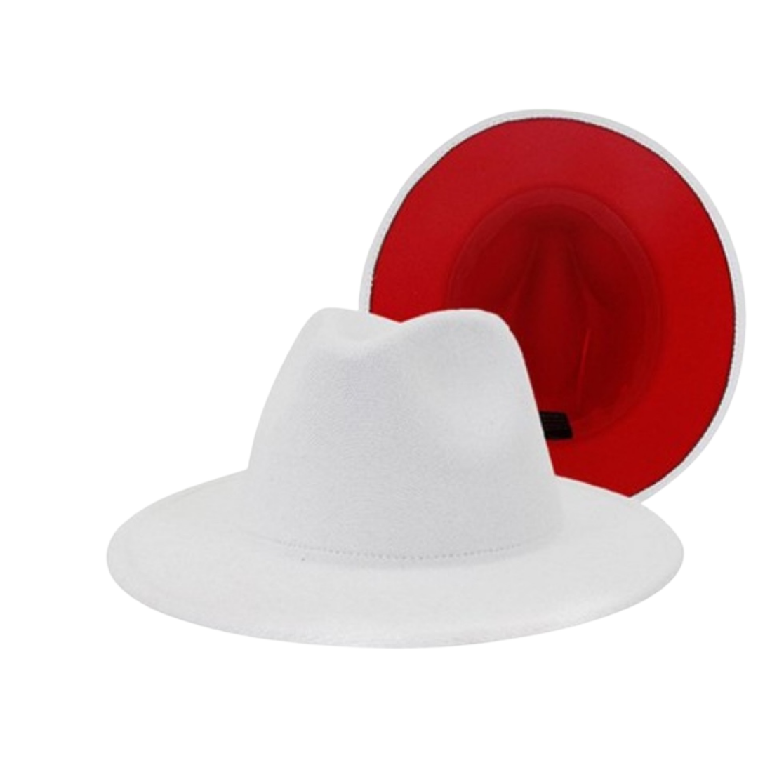 2-Tone Brim Felt Hats