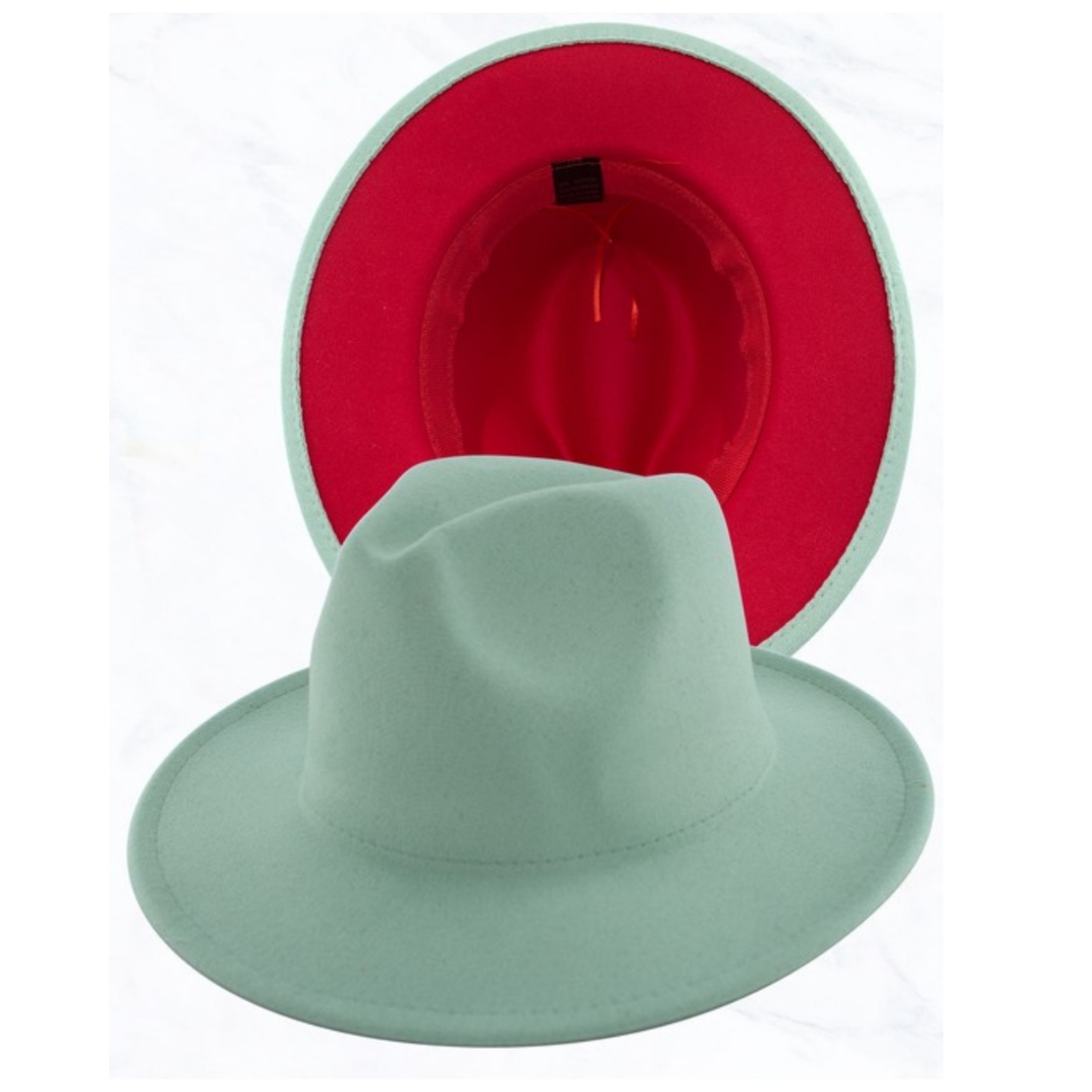 2-Tone Brim Felt Hats