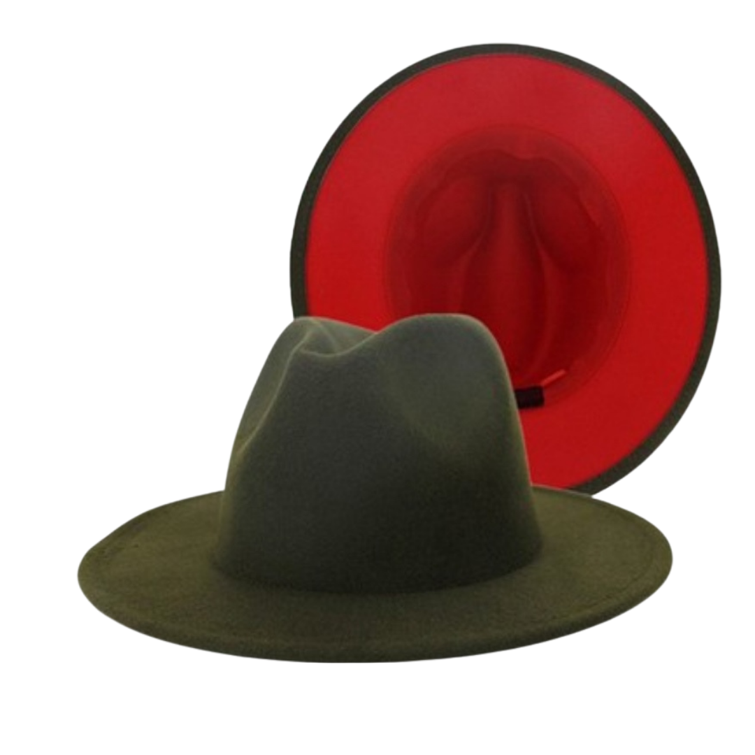 2-Tone Brim Felt Hats