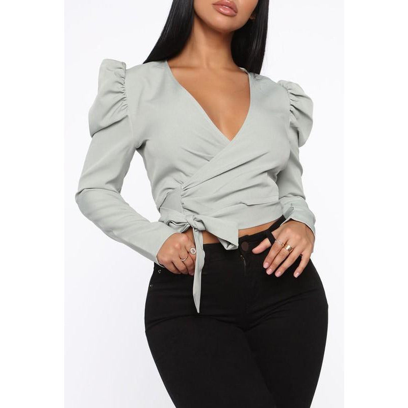 Wrap Me Crop Top