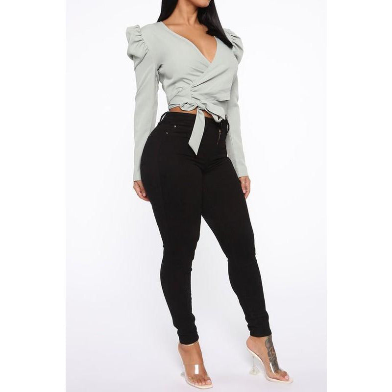 Wrap Me Crop Top