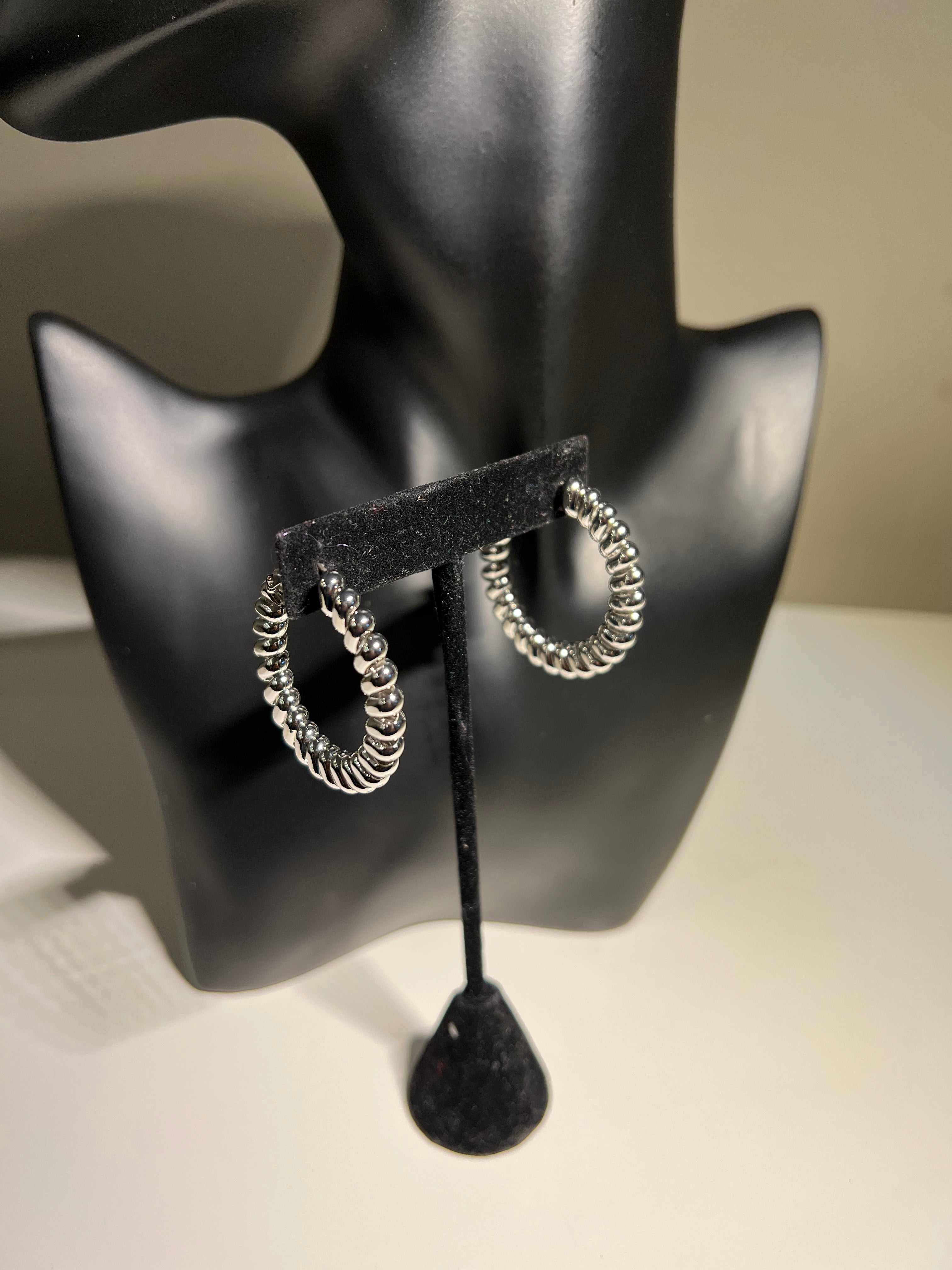 Twisted Hoop Earrings