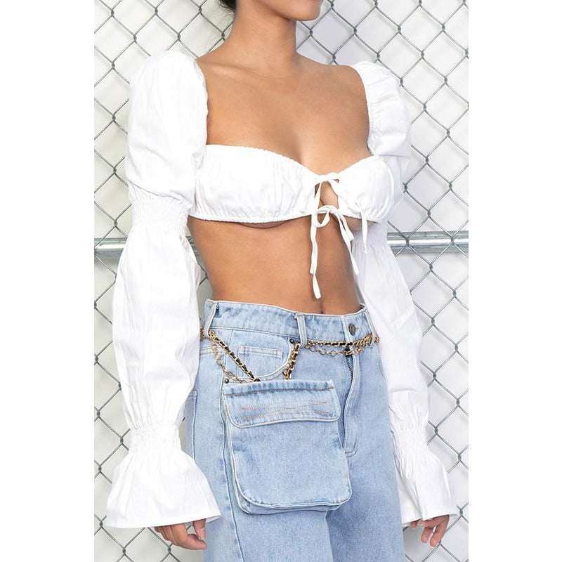 Ramona Long Sleeve Bralette Top