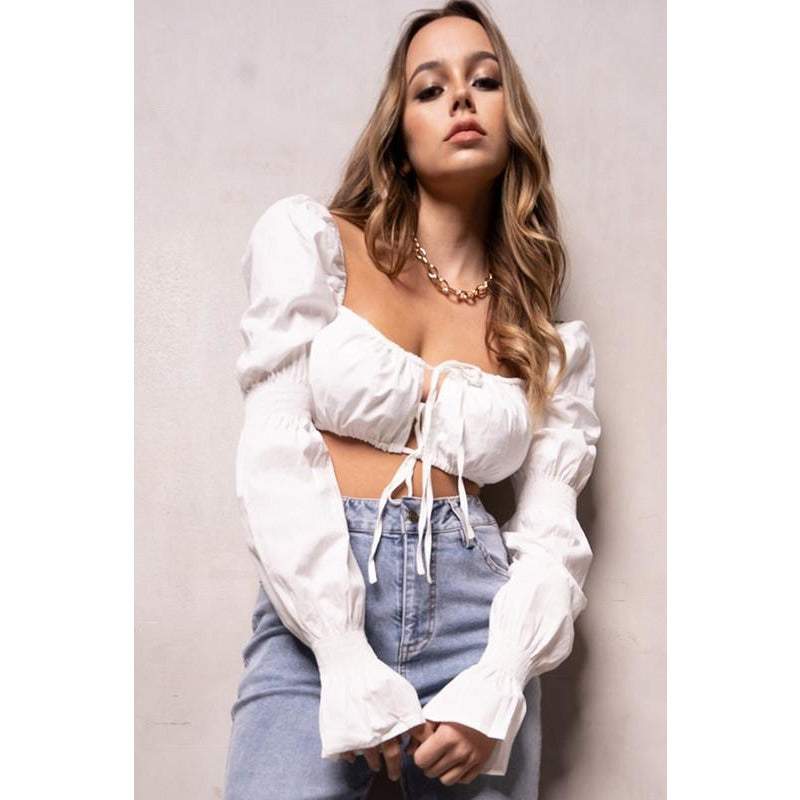 Ramona Long Sleeve Bralette Top