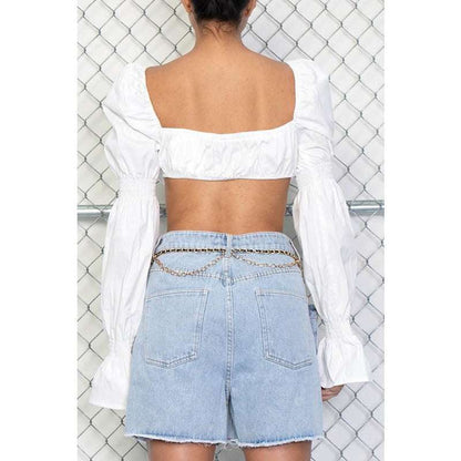Ramona Long Sleeve Bralette Top