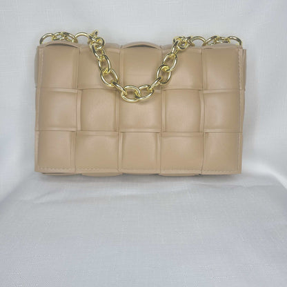 Lux Woven Chain Bag