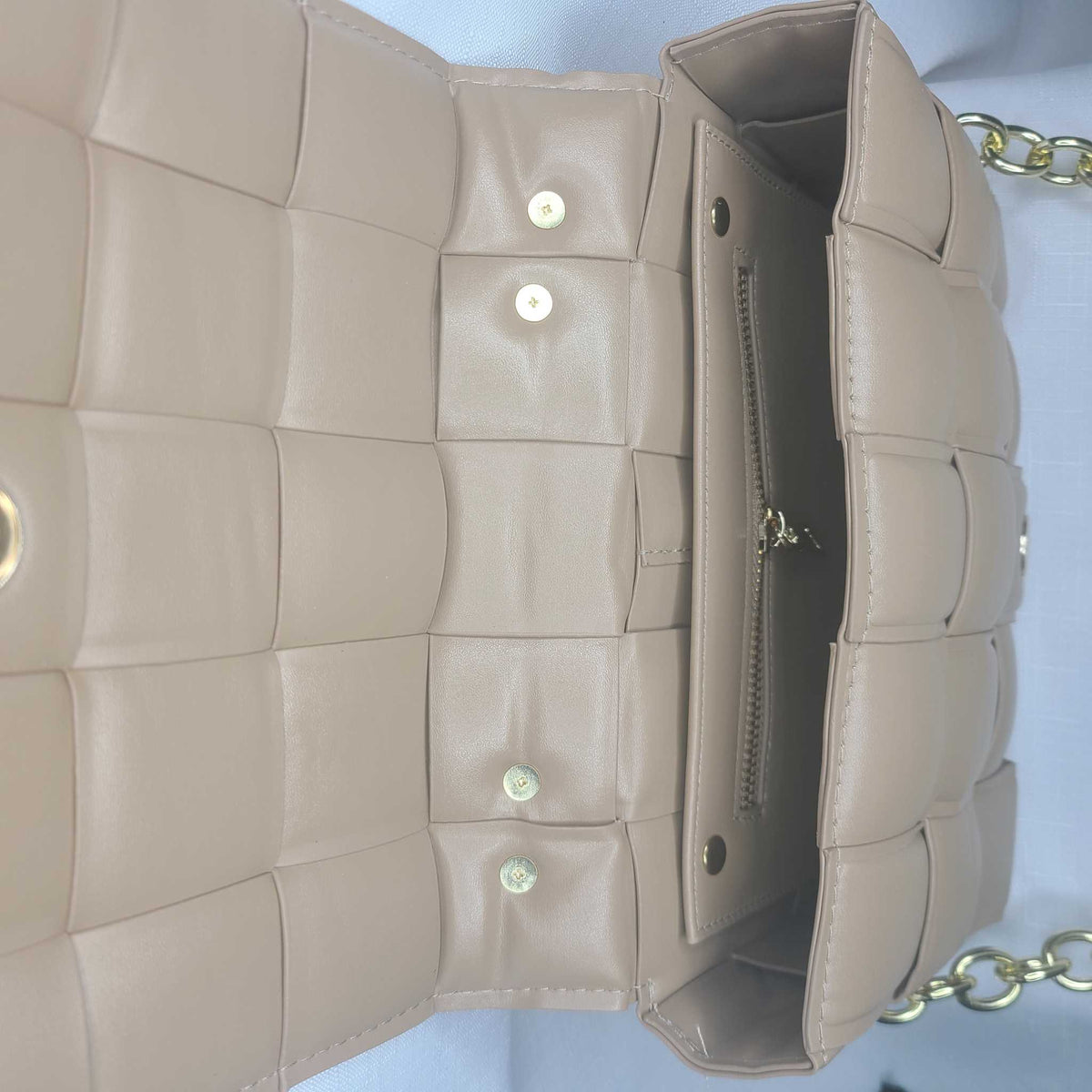 Lux Woven Chain Bag