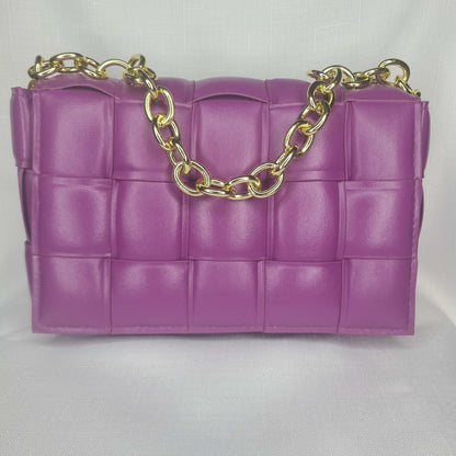 Lux Woven Chain Bag