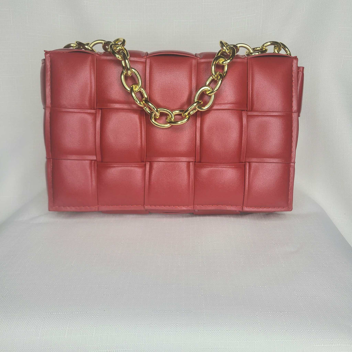 Lux Woven Chain Bag