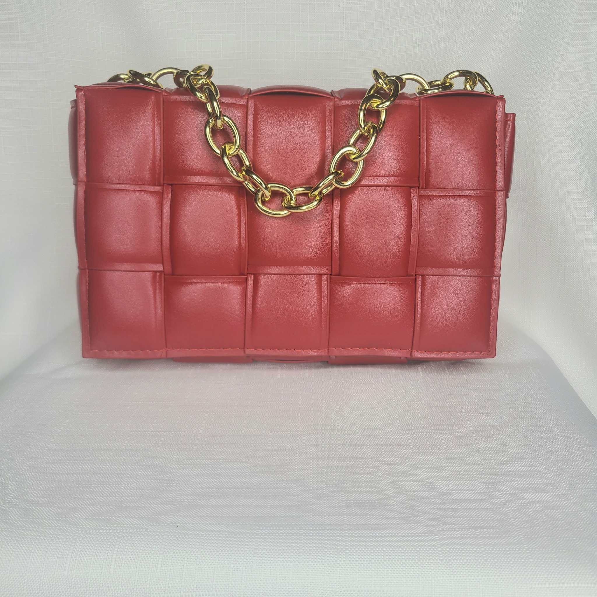 Lux Woven Chain Bag