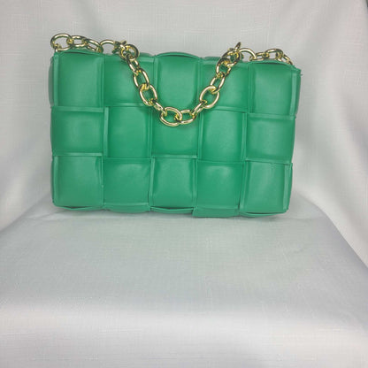 Lux Woven Chain Bag
