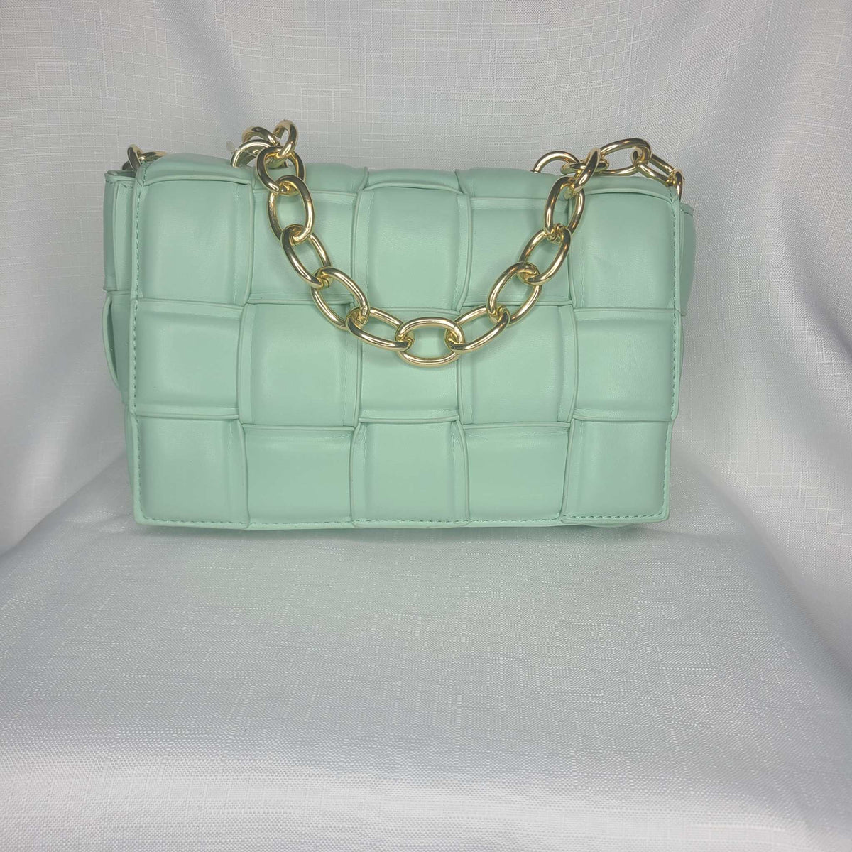 Lux Woven Chain Bag