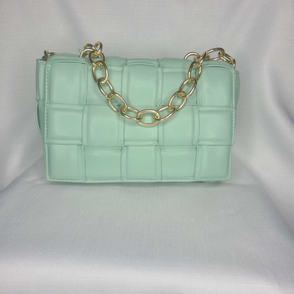 Lux Woven Chain Bag
