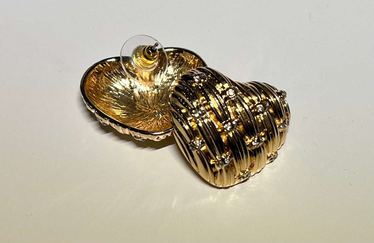 Woven Heart Earring