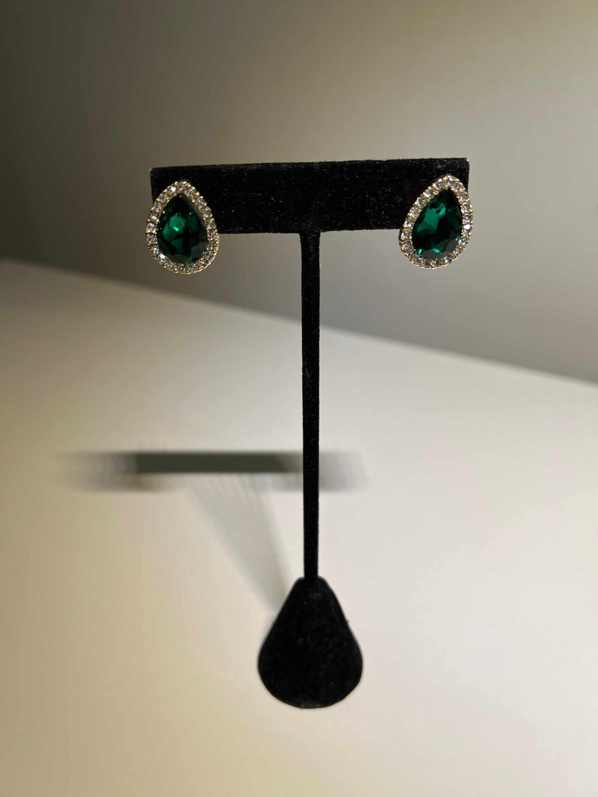 Jewel Tear-drop Bling Stud