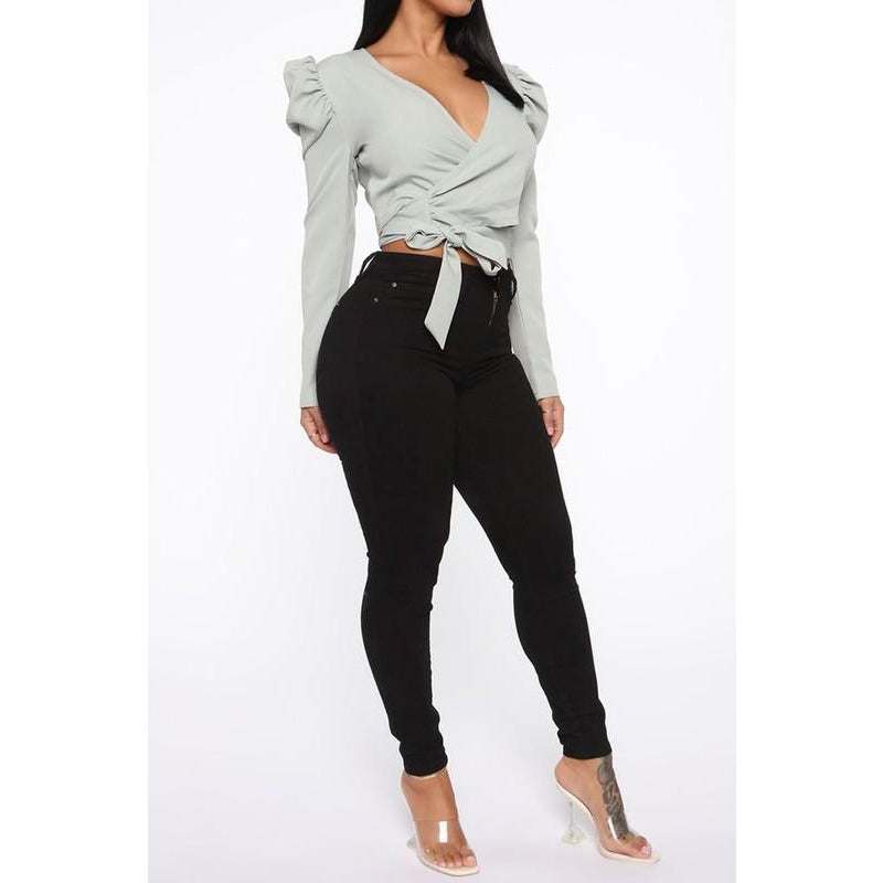 Wrap Me Crop Top