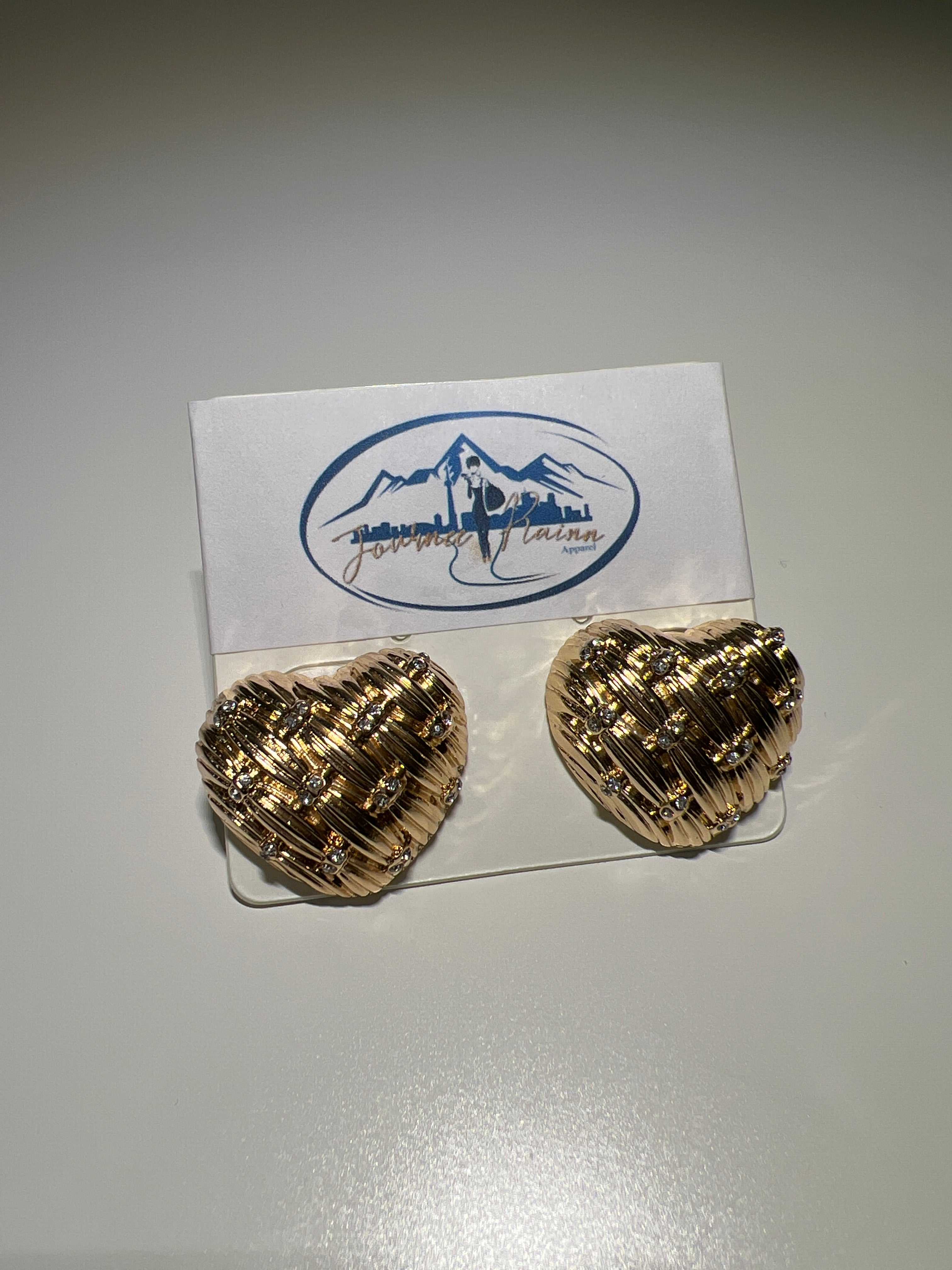 Woven Heart Earring